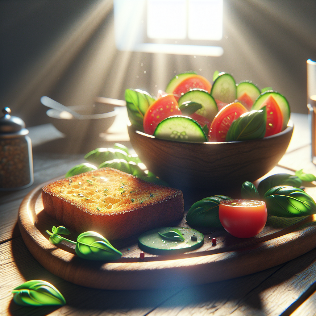 Pão Italiano com Salada de Tomate: Uma Receita Aconchegante e Saudável