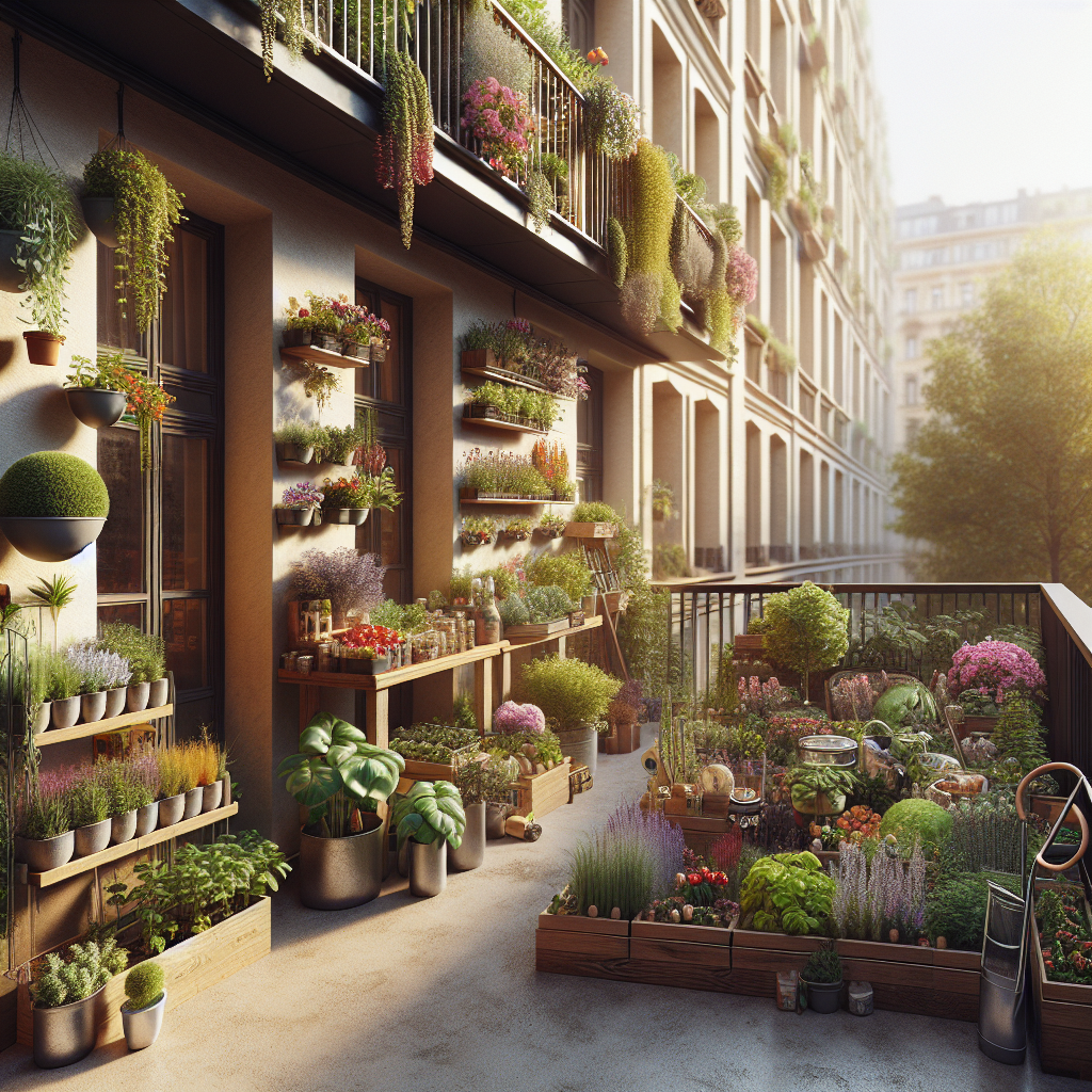 Jardinagem Sustentável em Espaços Reduzidos