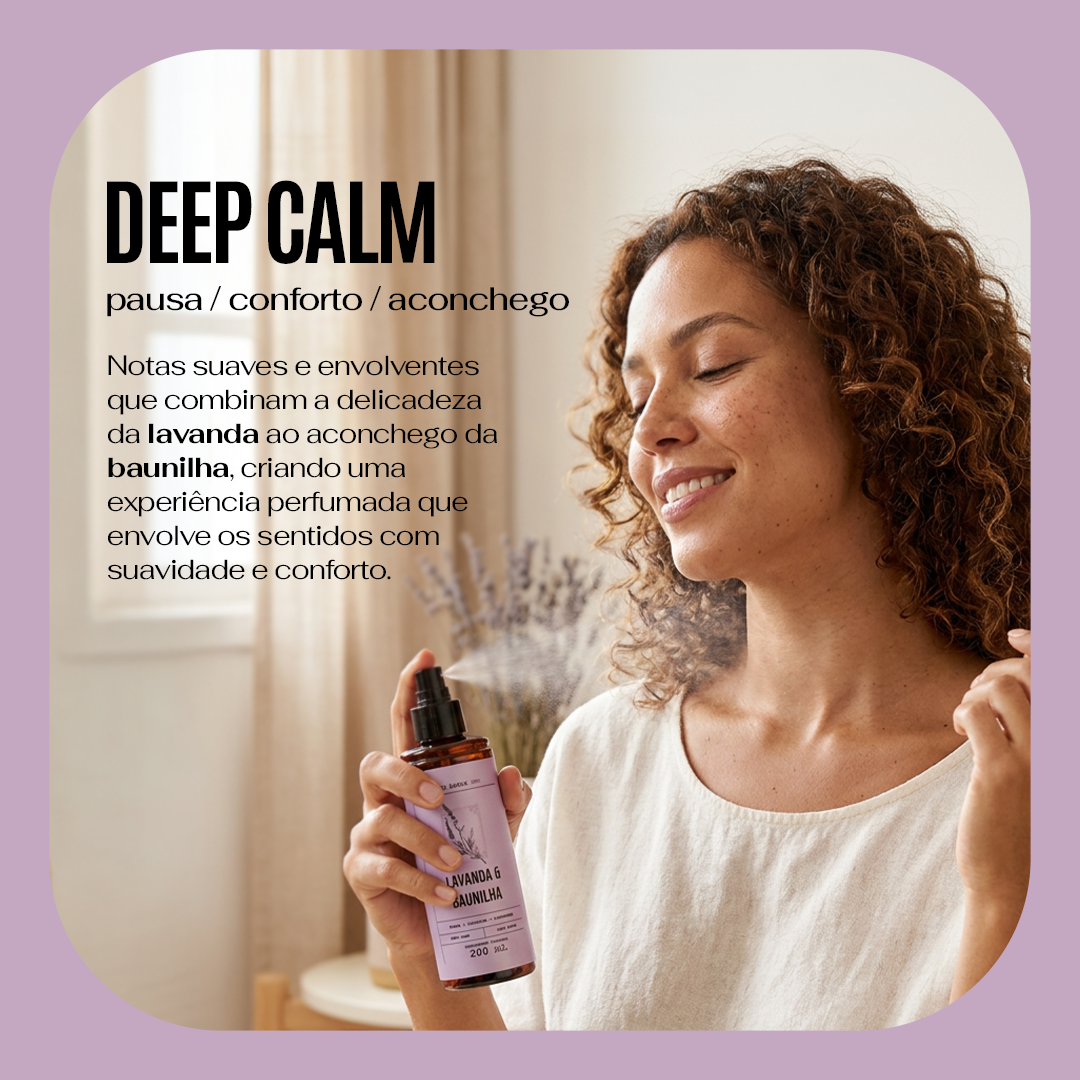 Body Splash Lavanda & Baunilha Deep Calm